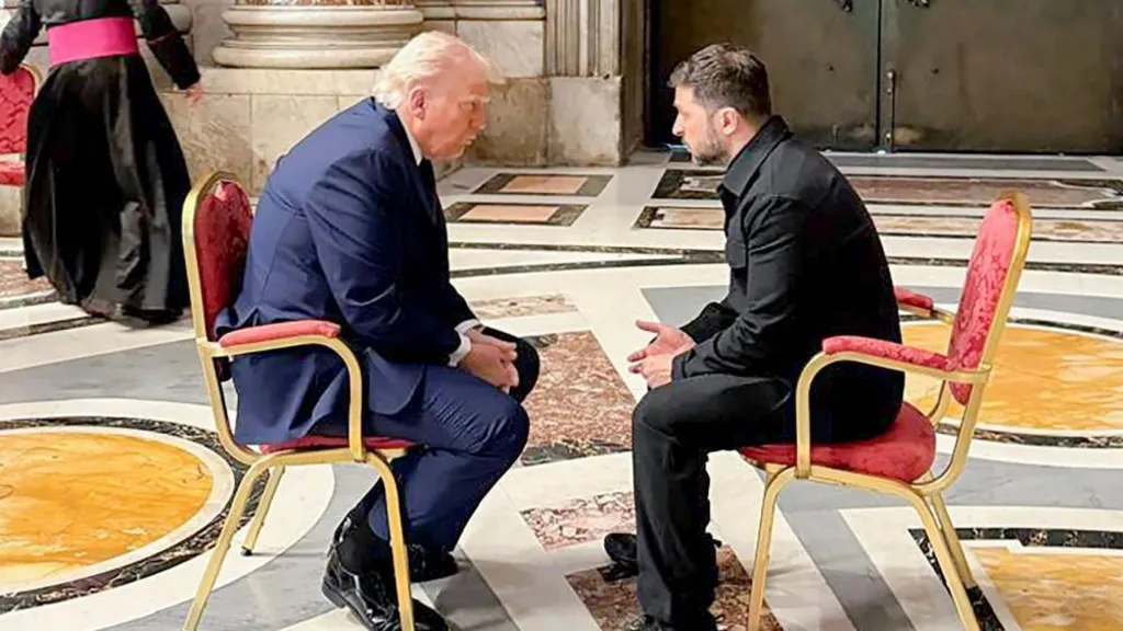Trump questions Putin's desire for peace after meeting Zelensky at the Vatican