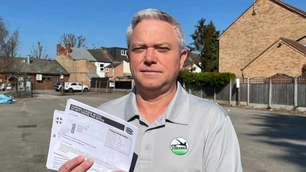 Driver charged £100 in car park claims he stopped there to be sick