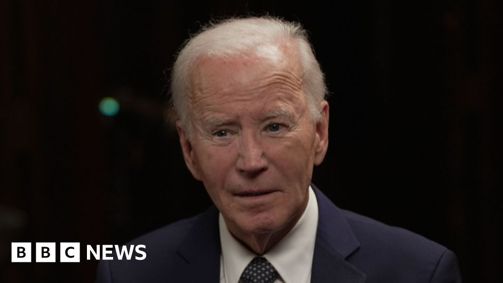 Trump appeasing Putin with pressure on Ukraine, Biden tells BBC