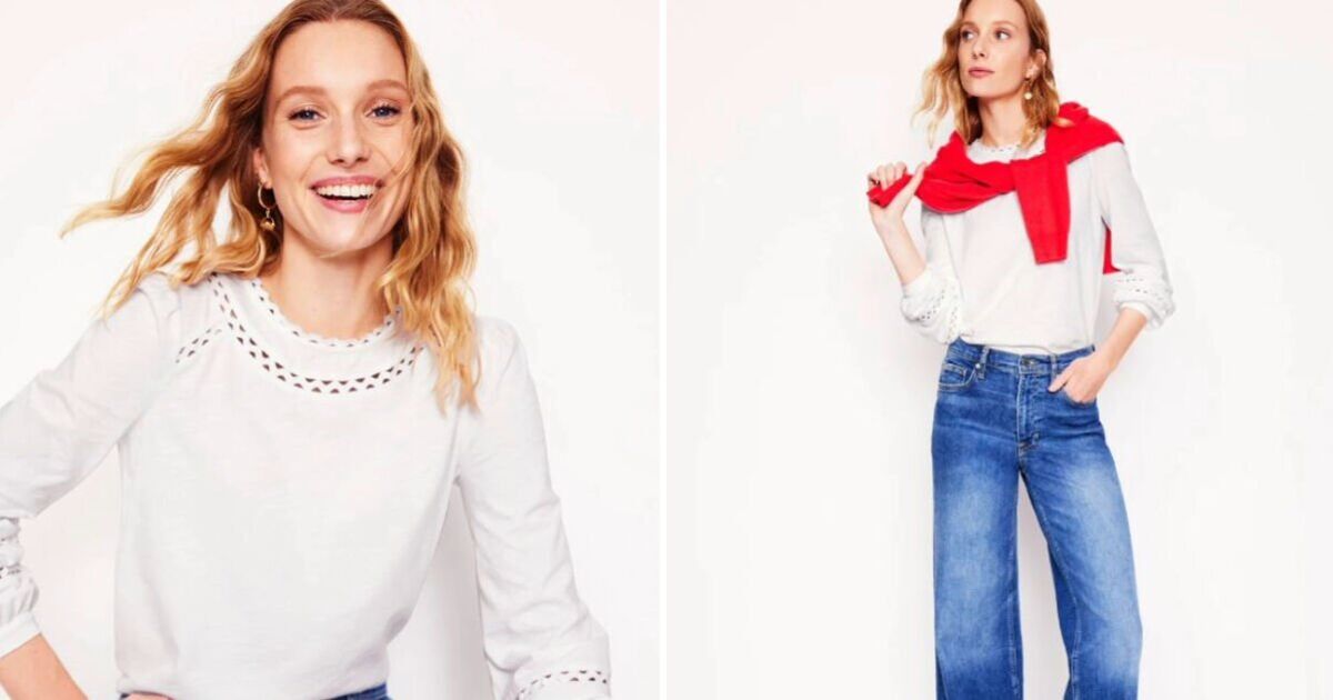 Boden's white blouse is 'easy to wear with other pieces' and now on sale for £29