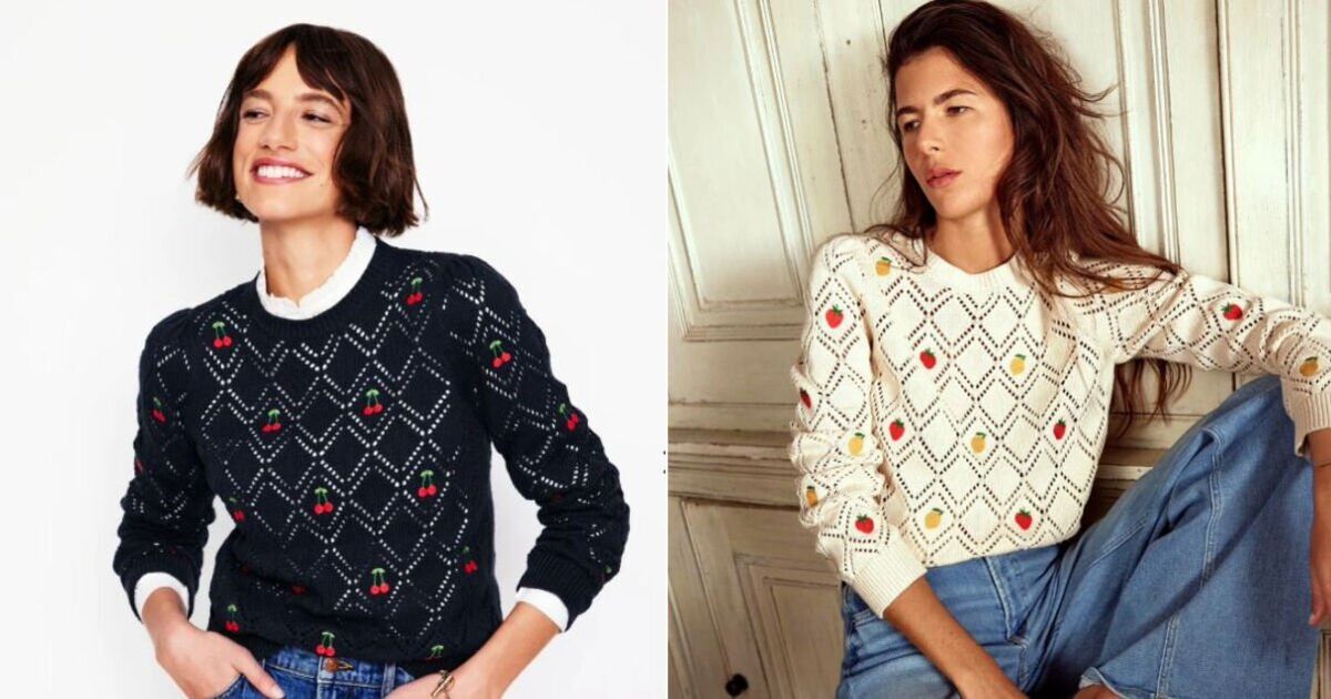 Boden shoppers rush to buy 'beautiful' embroidered jumper in both colours with 15% off