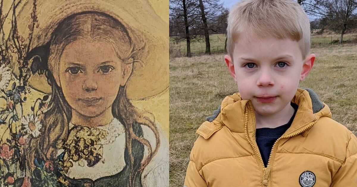 Creepy encounter at B&B as family finds painting resembling their son