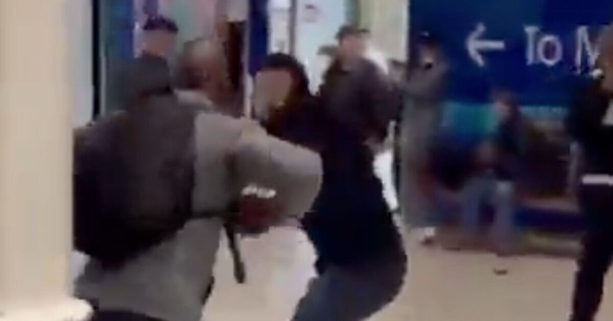 Shopping centre horror as man &#039;launches scissor attack&#039;
