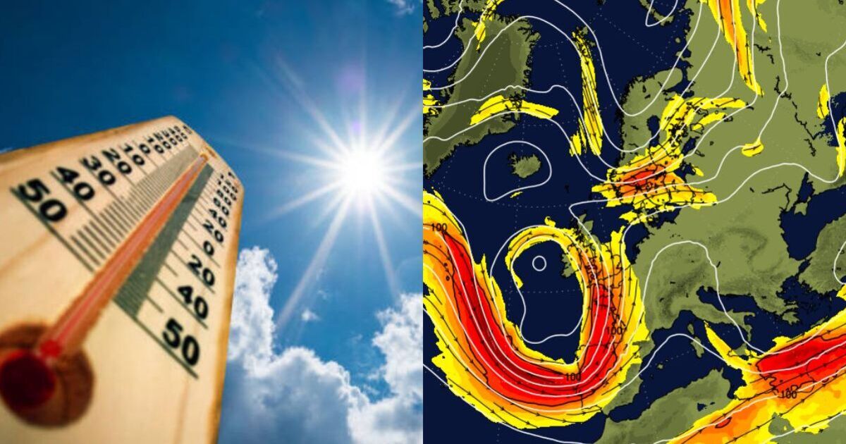 Hot weather maps show date UK to roast in 24C mini-heatwave thanks to Iberian jet stream