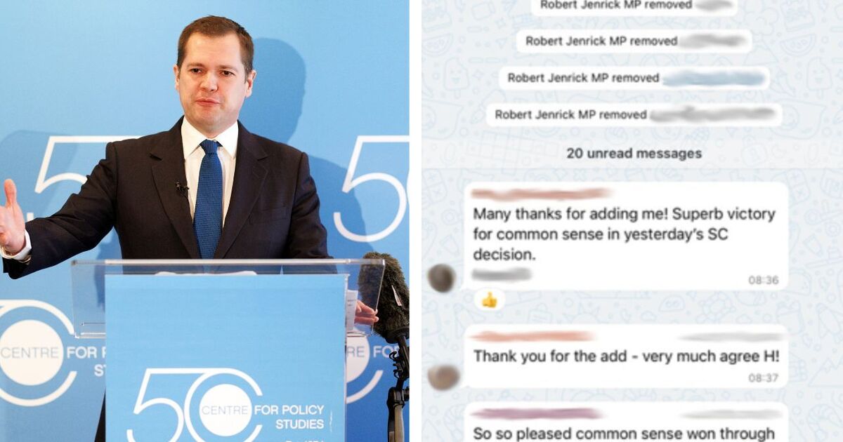 Robert Jenrick creates cryptic WhatsApp group as Tory leadership coup rumours explode
