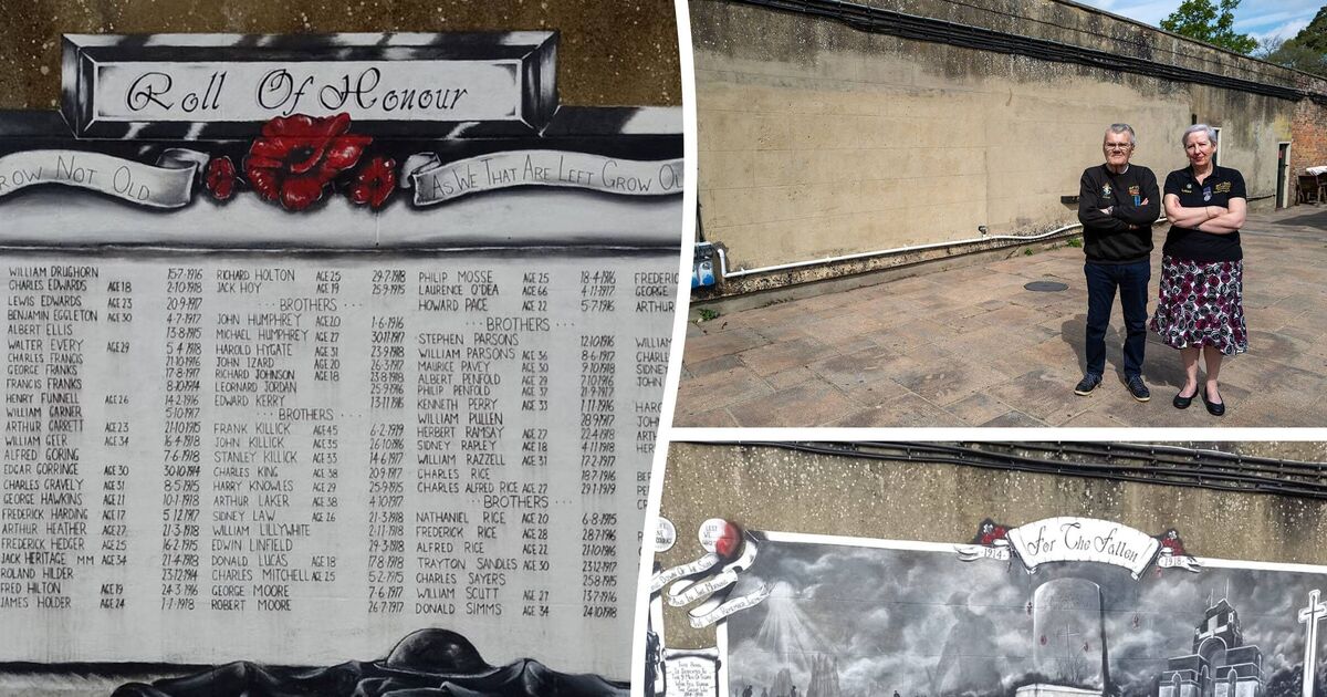 Veterans &#039;disgusted&#039; after council removes war mural and replaces it with blank wall