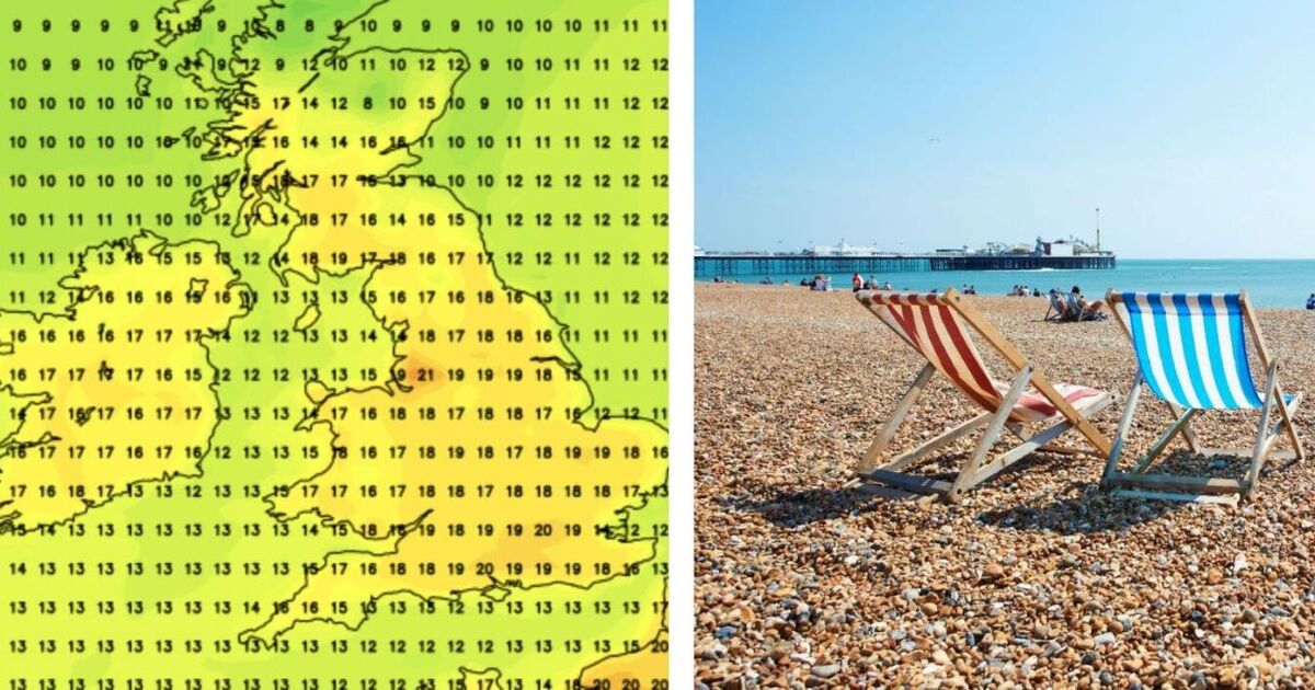 Hot weather maps show 20C+ heat returning in days - check your area