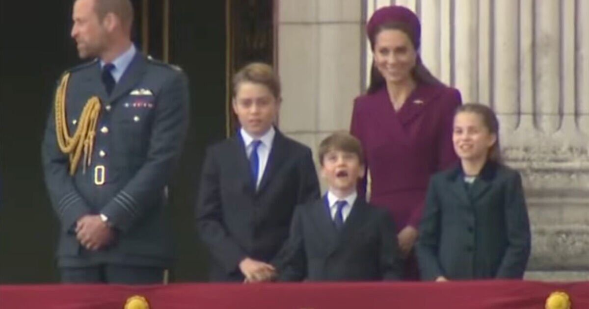Prince Louis tells Princess Kate what he really thinks of flypast with four-word comment