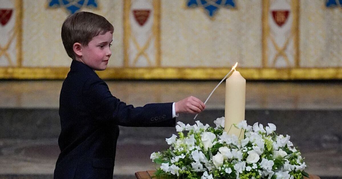 Viewers in tears as Winston Churchill&#039;s 10-year-old relative steals show at VE Day service