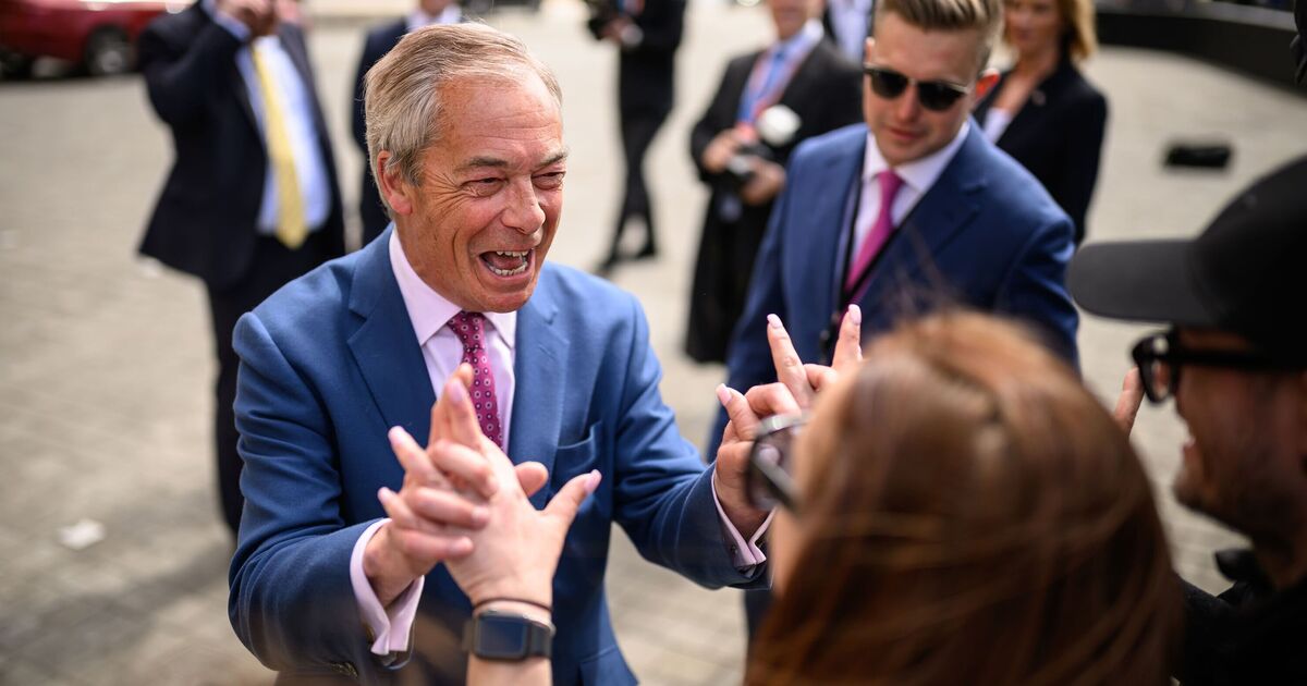 Nigel Farage hits record high as bombshell poll shows Reform UK trouncing Labour