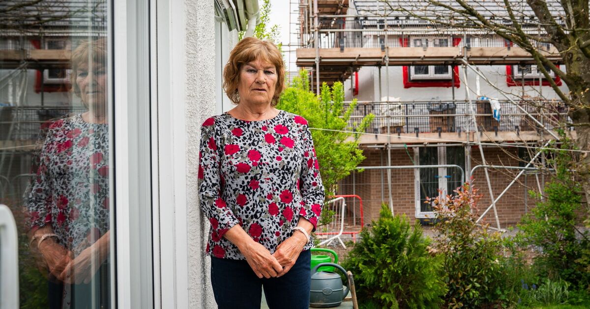 Couple return from holiday to find new 129 house &#039;estate&#039; being built next door
