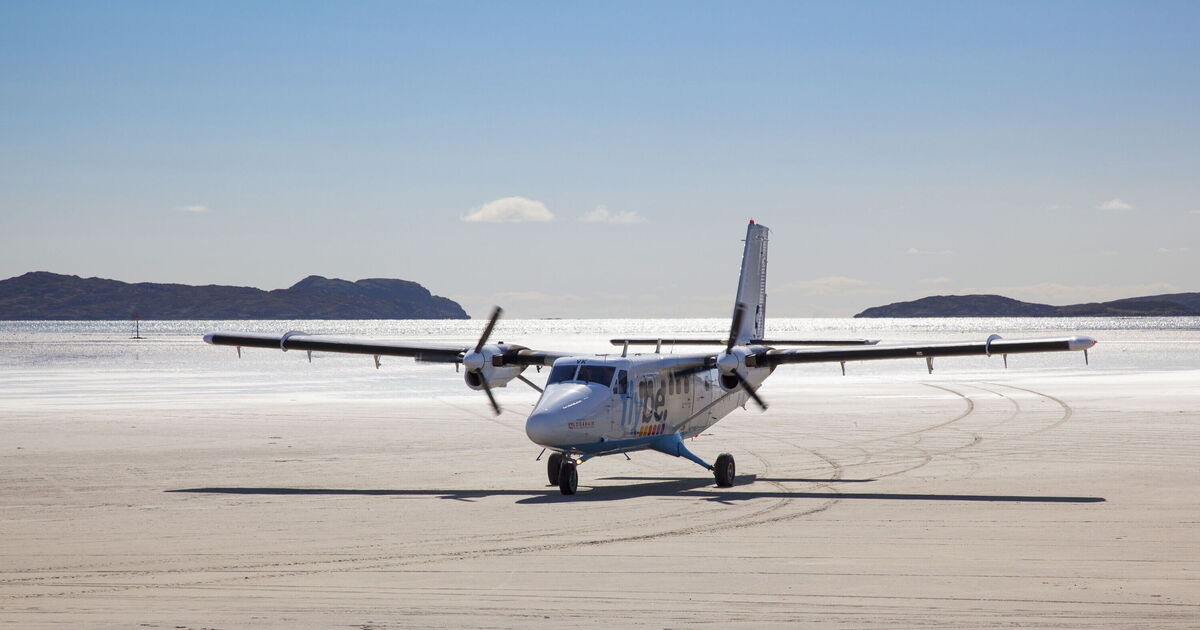 The beautiful little UK island with a beach for an airport