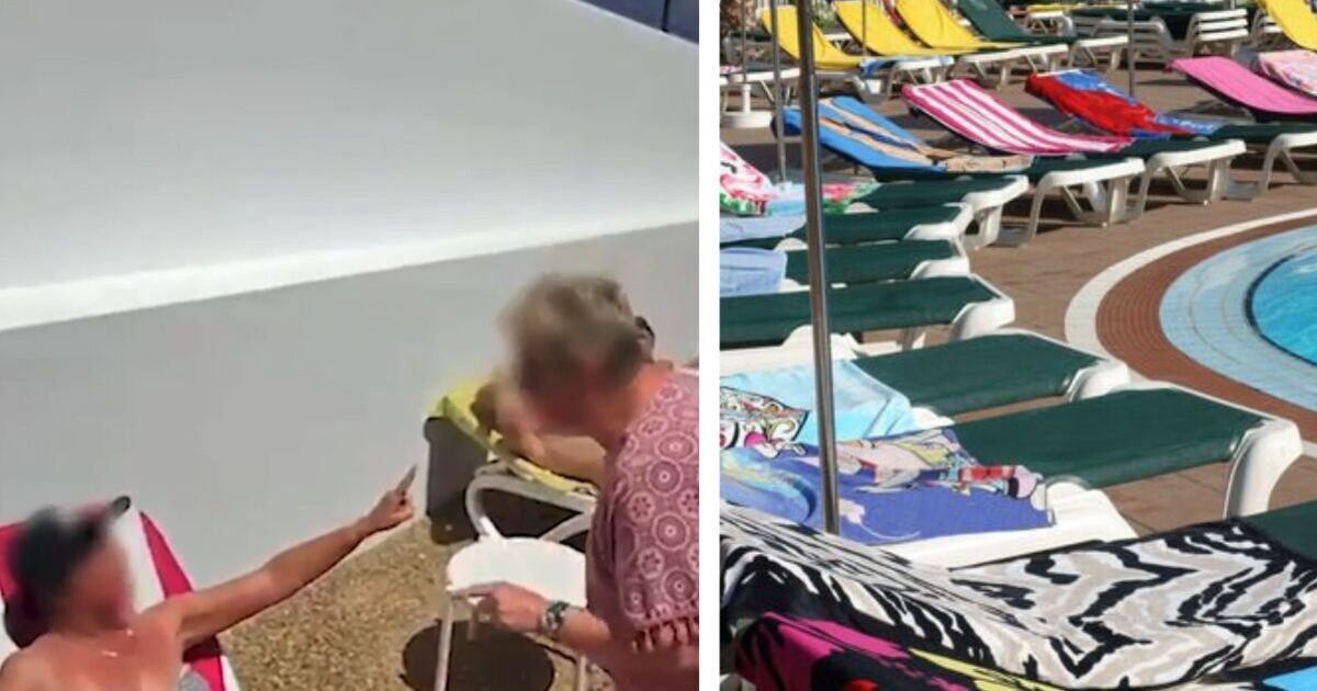 Sunbed wars explode on Lanzarote resort as British tourists clash over sunbathing spot
