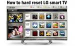 How do you perform a reset on an LG TV?